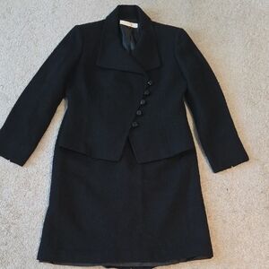 Tahari Black Skirt Suit